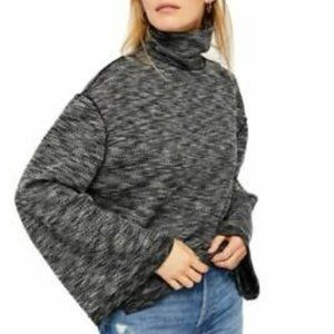 NWT Free People Sunny Days Night Star Combo Turtleneck Sweater size XS